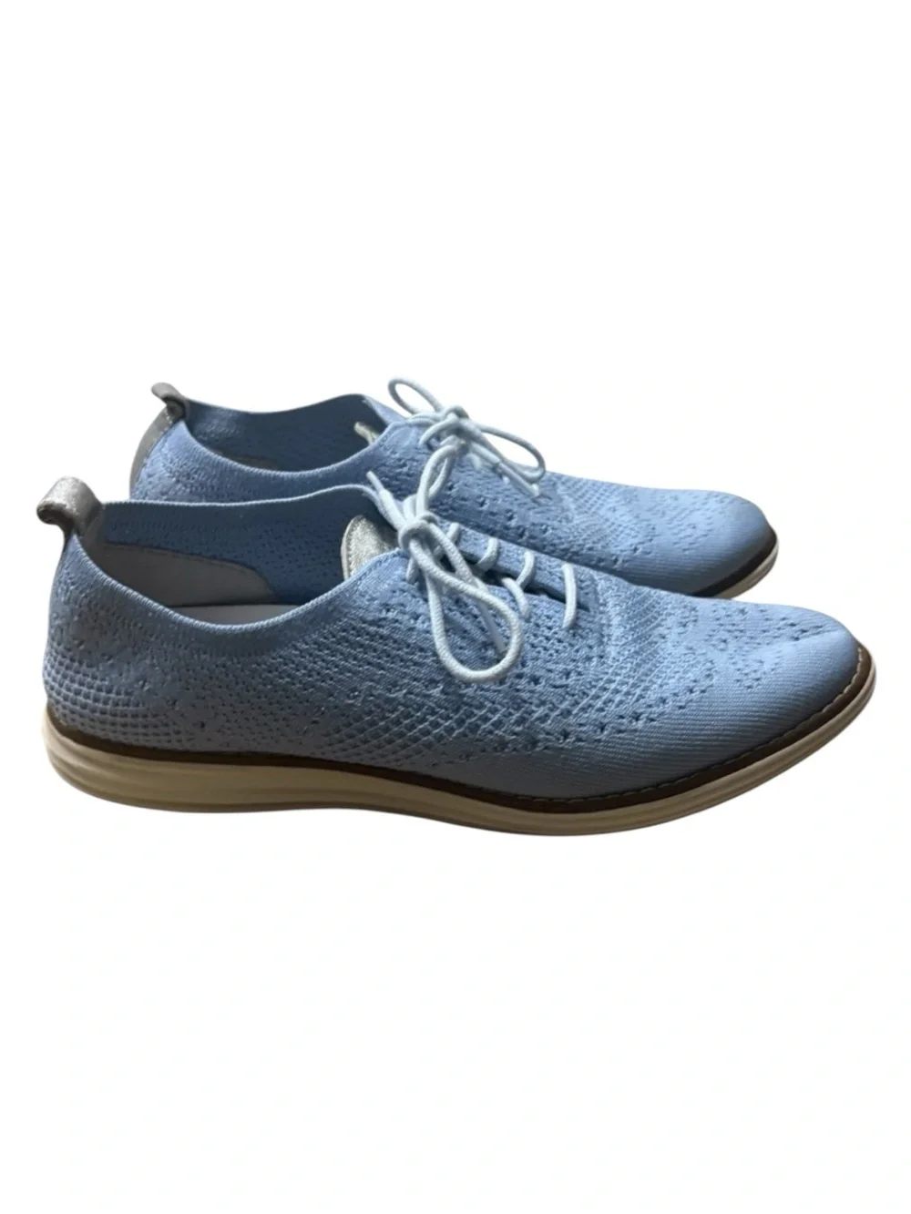 COLE HAAN OriginalGrand Energyweave Stitchlite Wing Oxfords in Blue Size 8.5